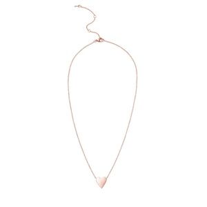 Stella & Dot Keep Collective ‘Love’ heart necklace in rose gold